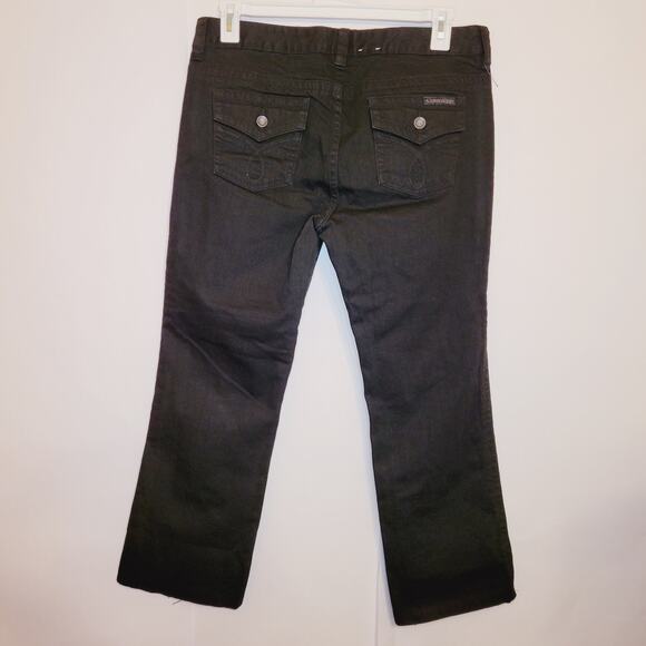 Calvin Klein Womens Classic Black Lean Bootcut Flap Pocket Jeans Size 14 - Picture 2 of 11